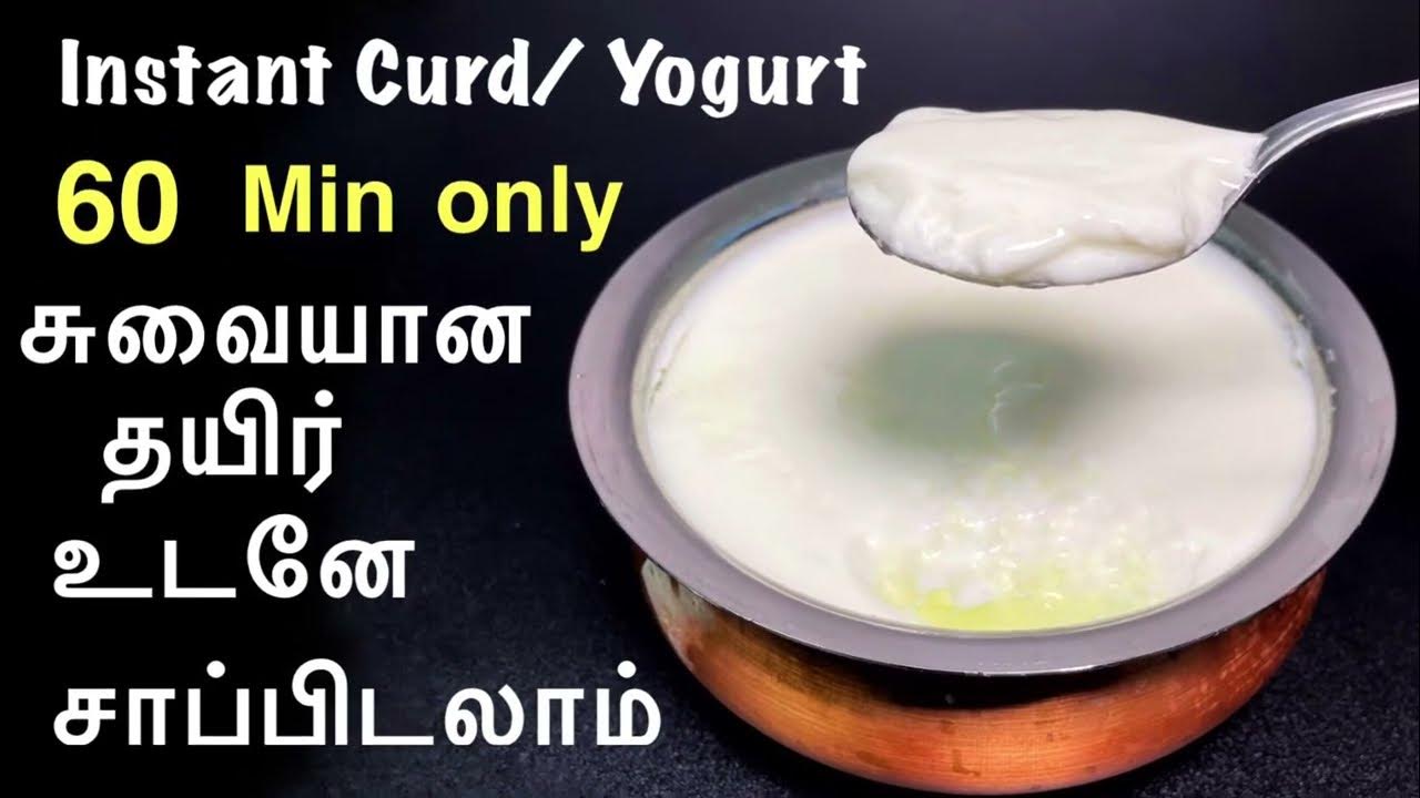 Instant curd recipe in Tamil/Homemade instant yogurt/how to make curd