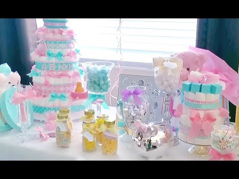 Diy Baby Shower Decor Mostly Dollar Tree Youtube