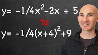 Write a Quadratic Equation in Standard Form by Completing the Square (3 Examples)