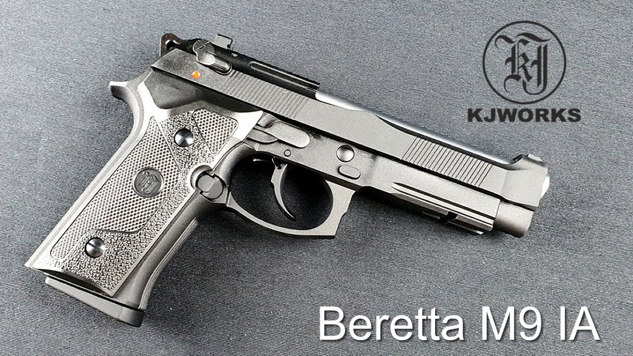 KJWorks - Pistolet M9 - 25Bbs - Gaz - Full métal - Noir - Elite