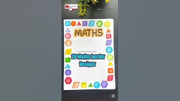20 Maths Front Page Border Designs / #shorts #mathsfrontpagedesign #trending