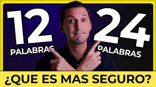 ¿24 o 12 palabras en #Bitcoin? ¿Qué es más seguro? | Frase de recuperación | Autocustodia (2024)