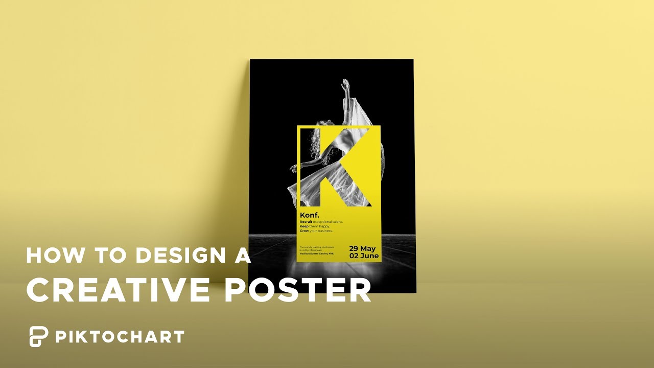 How to Design a Creative Event Poster in Just 4 Mins | Piktochart ...