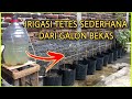 Membuat irigasi tetes sederhana dari galon bekas air mineral