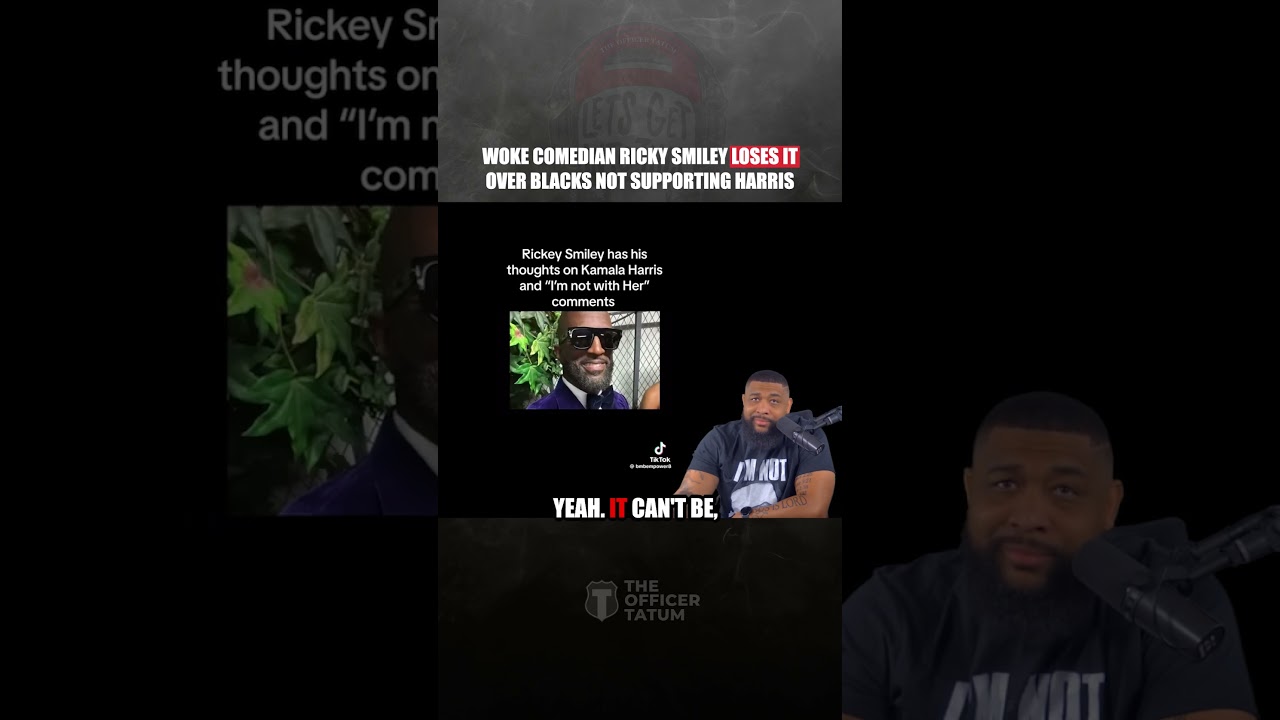 WOKE comedian Ricky Smiley LOSES IT on black people not supporting Kamala Harris...