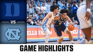 Duke vs. North Carolina Game Highlights | 2023-24 ACC Men’s Basketball