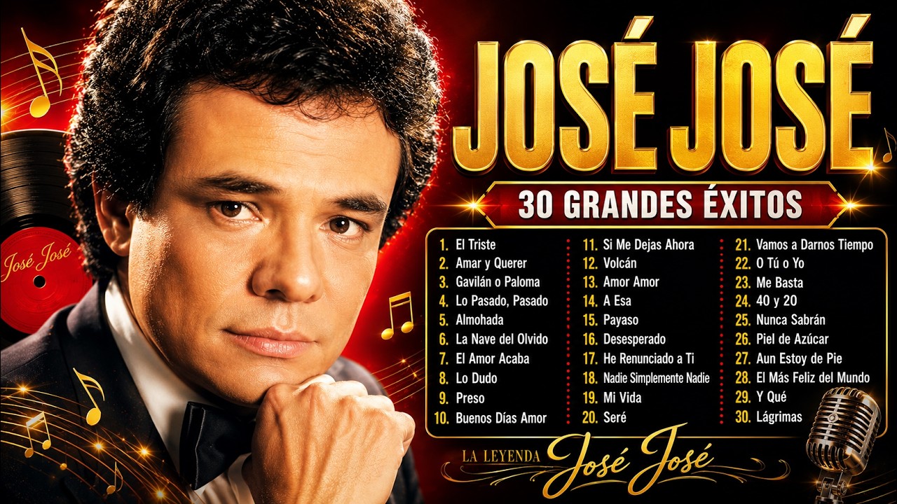 ⁣Lo Mejor de José José ❤️ Clásicos de Oro | Grandes Éxitos Románticos Que Nunca Envejecen