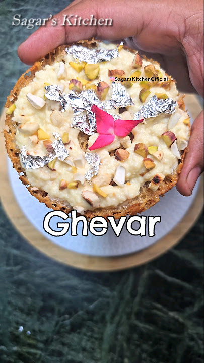 Ghevar Recipe... Sweets of India #Shorts