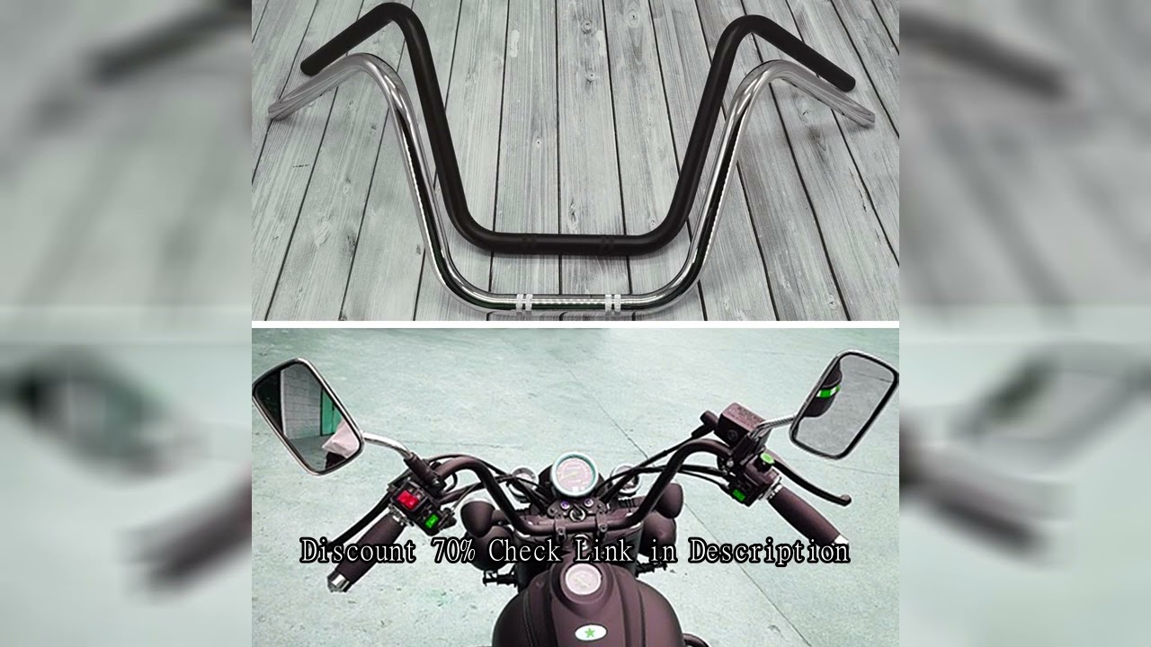 Motorcycle Handlebar 22mm Super High Motorbike Scooter Handle Bars Retro Bike Bobber Chopper Cruiser