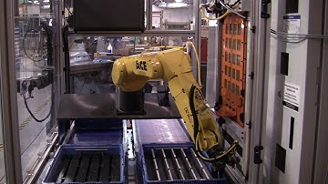 Compact Robotic Machine Tender with FANUC LR Mate Robot - Automated Cells & Equipment RMT Series