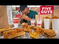 THE $120 FIVE GUYS CHALLENGE | 13,000 CALORIES | ENTIRE MENU