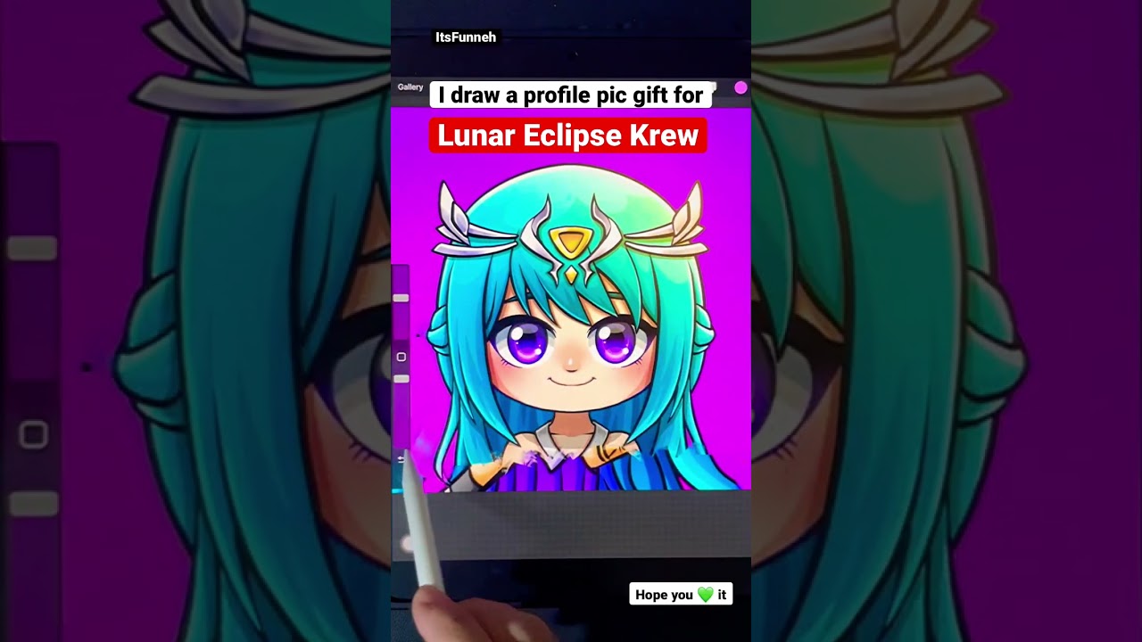 💛 Draw a New Profile Pic Gift for Lunar Eclipse Krew 💖 ItsFunneh 