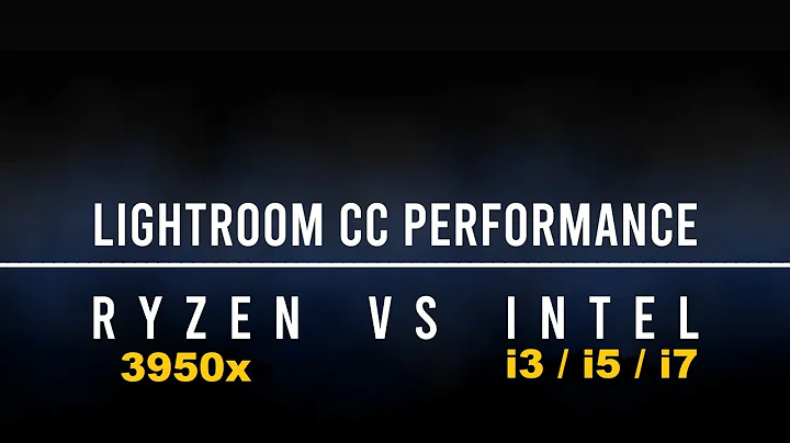 Comparação de CPUs no Lightroom: i3/i5/i7 vs. Ryzen 3950x