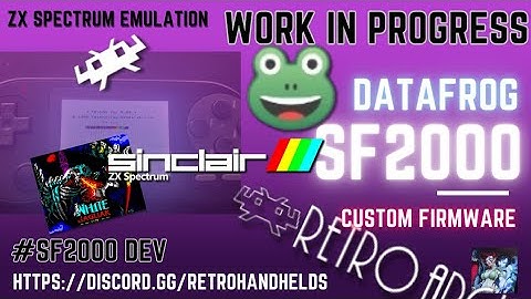 Data Frog SF2000 ZX Spectrum Emulation (White Jaguar, 2022) RA CFW WIP #08