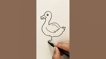 how to draw duck | easy duck drawing | simple duck drawing | #duck #trending #newyoutuber #ytshorts