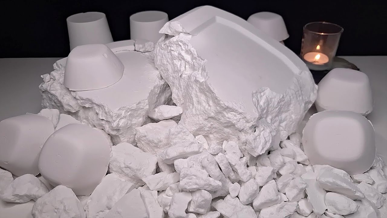 ASMR Baking Soda | Aplastando, tamizando y triturando restos #satisfying