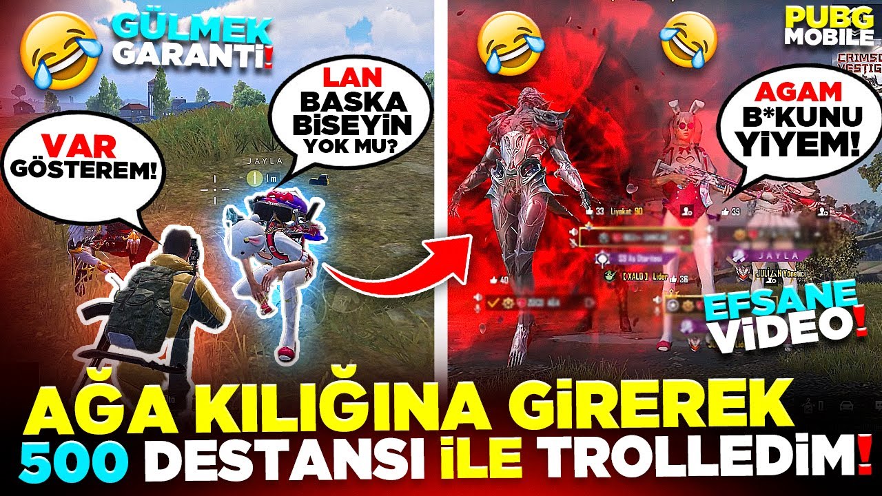 AĞA KILIĞINA GİRİP RAST GELE 500 DESTANSI İLE TROLLEMEK 🤣 | PUBG MOBILE