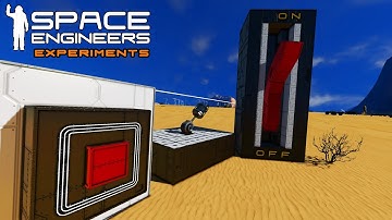 Space Engineers Experiments: Getting Turned On - Visual Buttons, Levers And Switches.