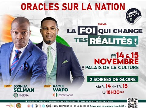 ORACLES SUR LA NATION | 2ER JOUR - SOIRÉE DE GLOIRE / TEMPLE DE LA FOI || Apostle Joshua Selman