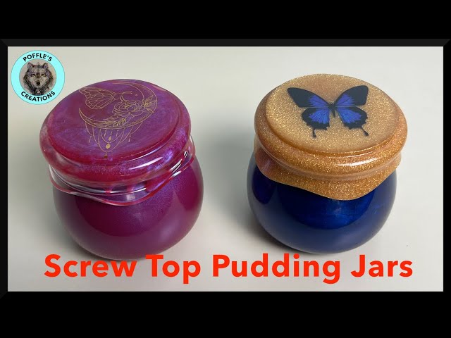 Screw-Top Pudding Jars with Lid Designs - Learn How I Made These! 