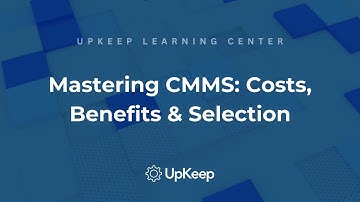 The Guide to Computerized Maintenance Management Systems: Costs, Benefits and Selection Process