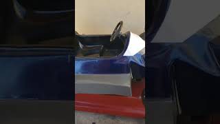 1970S Race Car Kiddie Ride Indy Racer Dark Blue