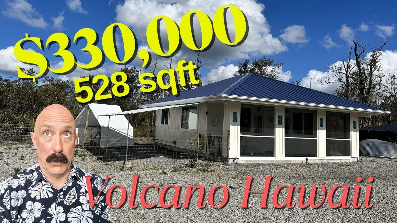 $330,000 One bedroom Home in Volcano Hawaii on 3 Acres