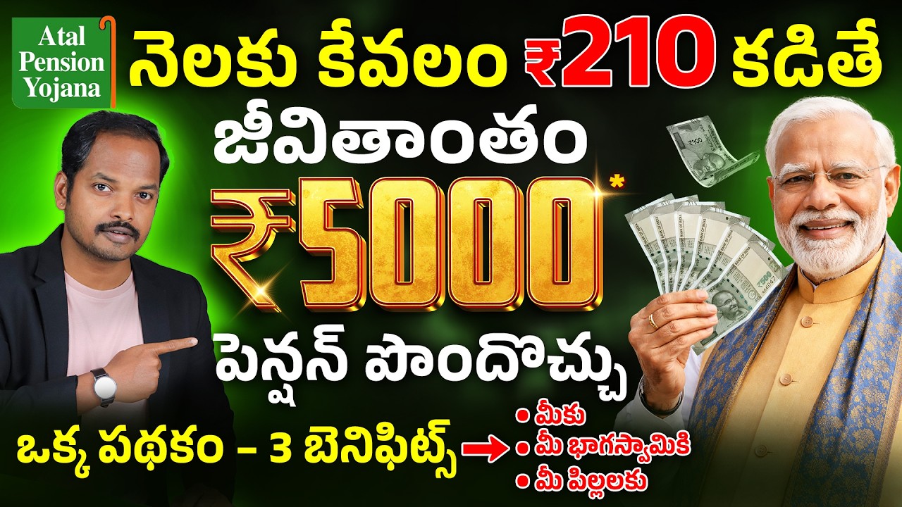 Atal Pension Yojana Scheme Telugu - APY Scheme Extension Until 2031| Benefits & Eligibility