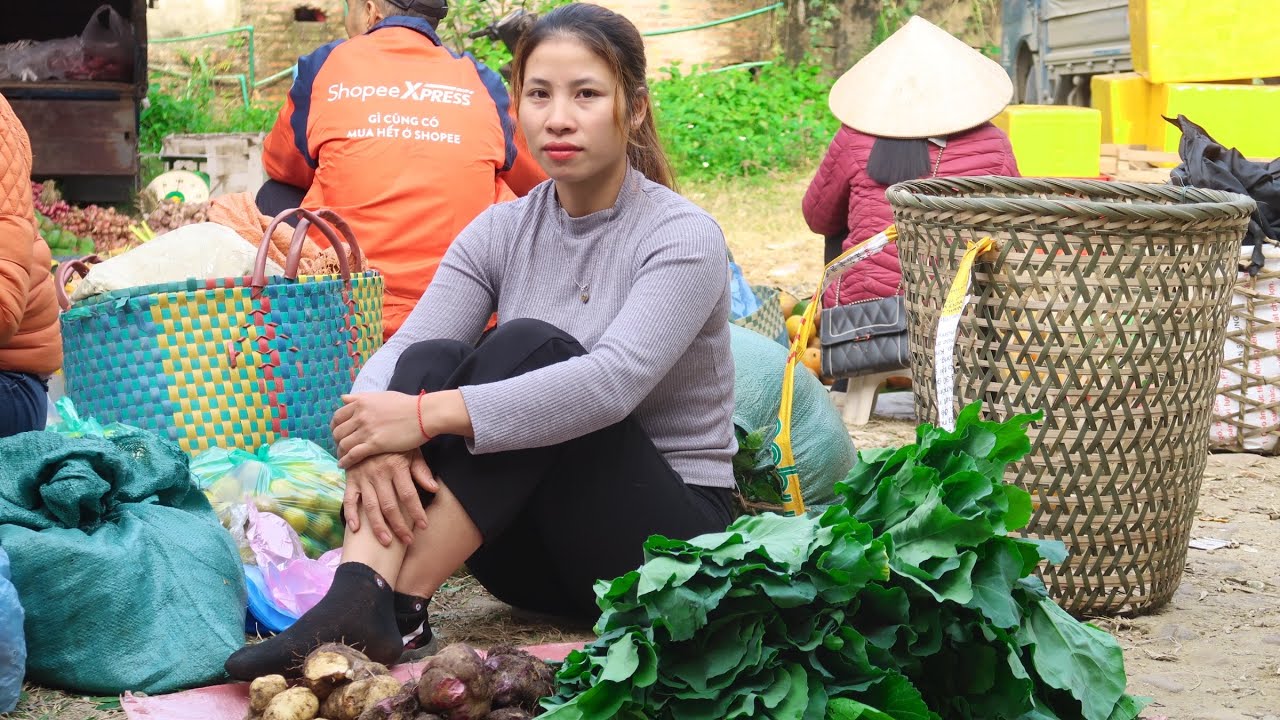 #126: Harvest yams and vegetables, bring them to the market to sell ...