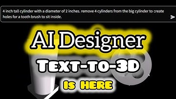 3D Printing AI Text-to-CAD 3D Model