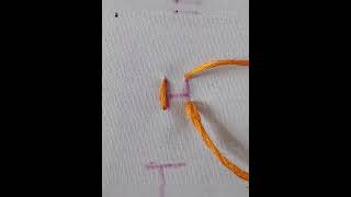 #embroidery of alphabet H#easy embroidery design #needle work