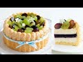 ぶどうのシャルロットケーキの作り方 Grape Charlotte cake｜HidaMari Cooking