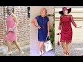 Vestidos para señoras mayores 60 a más | moda 2019