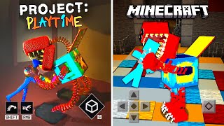 I BECOME Boxy Boo | MINECRAFT vs PROJECT PLAYTIME | Addon & Map