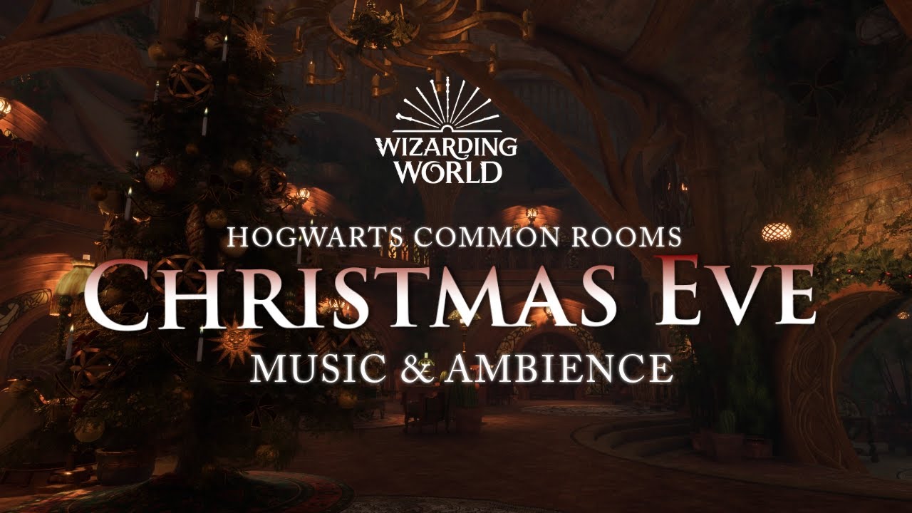 Christmas Eve in Hogwarts Common Rooms | Harry Potter Music & Ambience | 3 Hours