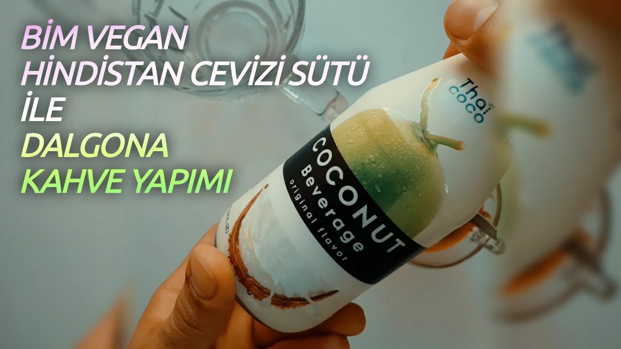 Dünyanın en pratik vegan dalgona kahvesi hindistan cevizi sütlü YouTube