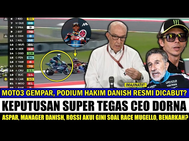 MOTO3 GEMPAR🔥CEO DORNA PUTUSKAN HUKUM HAKIM DANISH USAI TERBUKTI RUGIKAN MAX QUILES~BENARKAH?