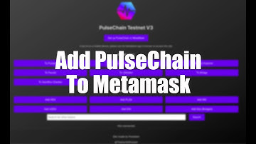 Adding PulseChain to Metamask