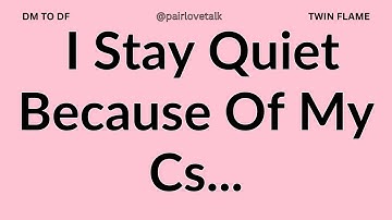 DM 💌 I Stay Quiet Because Of My Cs...😔🤐🥰 DM TO DF 🖤 Divine Masculine Energy