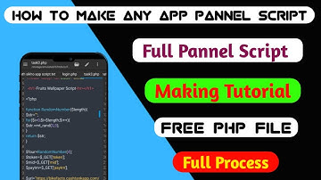 How to make pannel script | How to make any app script | How to make Refer bypass Script Part #2 😁