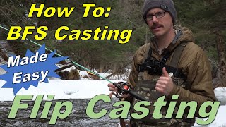 BFS Academy: How to Flip Cast with BFS Reel - BFS Fishing - Daiwa Silver Creek STREAM CUSTOM