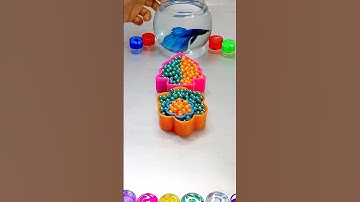 Beads Satisfying Reverse Video 🐠BetaFish. #shorts #viral #asmr #fish