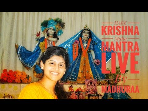HARE KRISHNA  MAHA MANTRA  LIVE  MADHURAA BHATTACHARYA