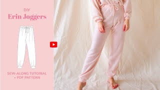 【THEAIRTOWN】Chain Heart Jogger pants Training Set up DIY Erin Lounge Jogger Tutorial - tintofmintPATTERNS - YouTube
