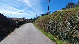 Ruta ciclista 8 septiembre 2020 a su paso por A Escusa , Pontevedra, Galicia