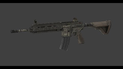 CSS German weapons: HK 416 5.56×45 mm NATO MW2 anims