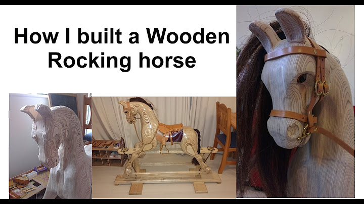 How I built a "Rocky" Wooden Rocking Horse From Plans using Birch plywood + Arbortech Pro-4..