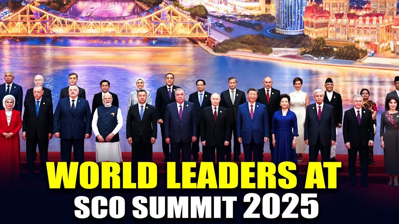 World leaders arrives for reception at SCO Summit in Tianjin, China |Modi | Putin | Xi Jinping
