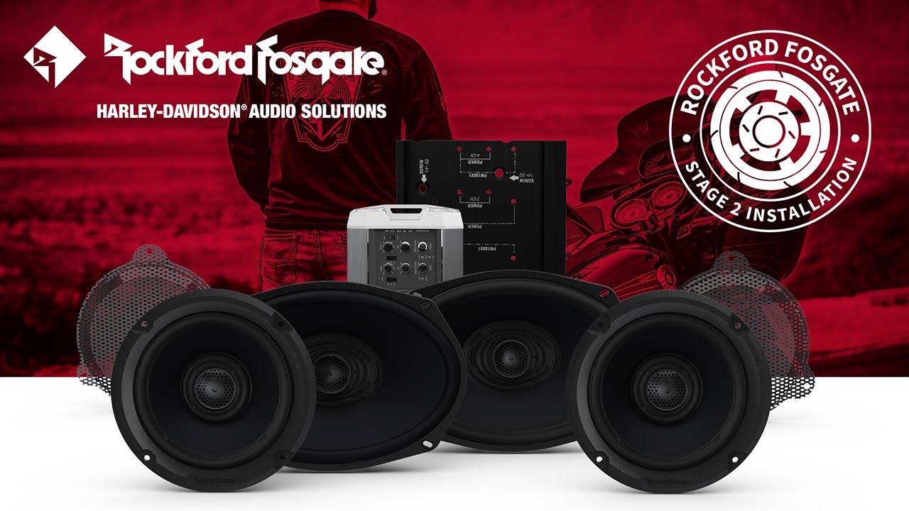 Rockford Fosgate Gen-3 Stage 2 Audio Kit For Harley Road Glide CVO