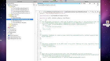 2.1 Touch and drag an image around the screen using TouchsMove - iPhone sdk xcode
